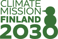 Climate Mission Finland 2030 -yhteistyön logo. 
