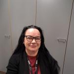 Niina töissä.