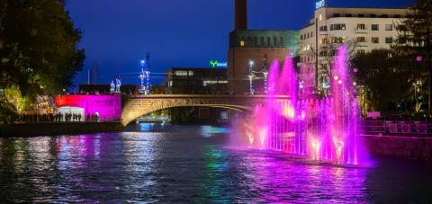 Dancing waters at Tammerkoski Rapids.