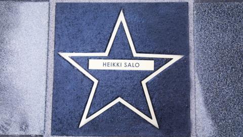 Heikki Salo&#039;s star on the Walk of Fame.