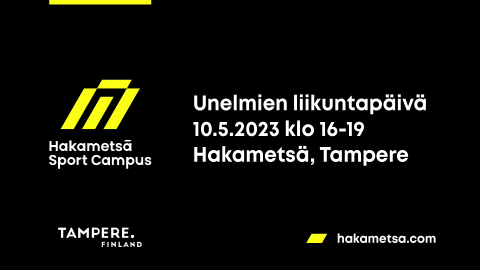 Unelmien liikuntapäivä 10.5.2023 kello 16-19 Hakametsä, Tampere.