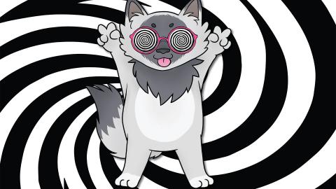 Monicon-tapahtuman tunnushahmo. 