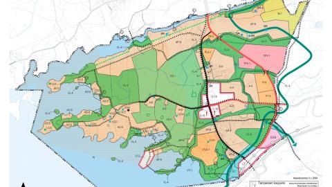 Map of the master plan draft