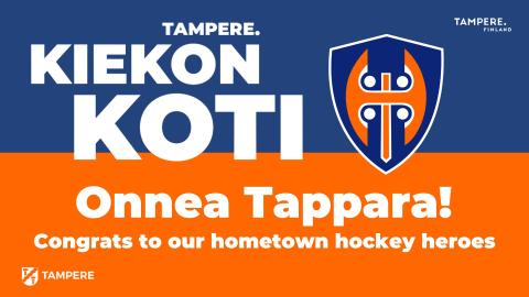 Onnitteluviesti Tapparan SM-kullan johdosta