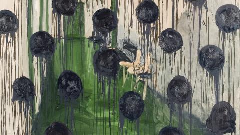 Detalji Heikki Marilan teoksesta Tyäkkäri.