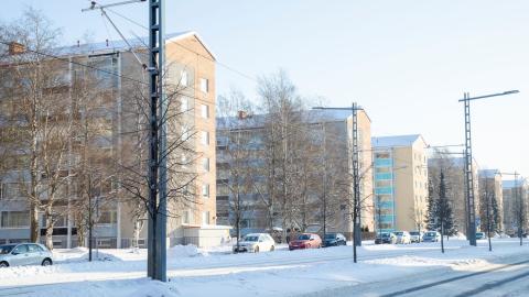 Kalevan liikenne talviaikaan.