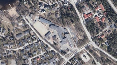 Ilmakuva Kämmenniemen koulusta.