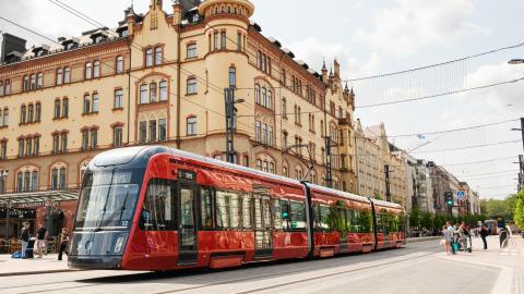 Ratikka Keskustorilla.