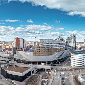 Nokia Arena ilmasta kuvattuna.