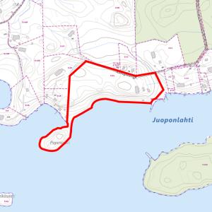 Kartta Saarenkannan tilasta Nurmi-Sorilassa.