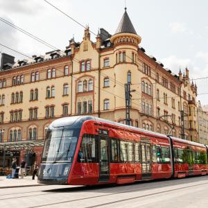 Ratikka Keskustorilla.