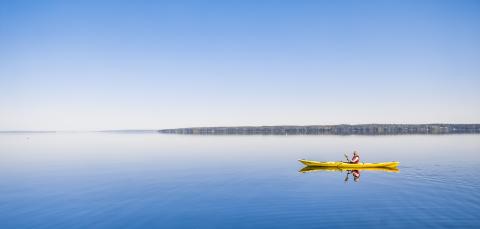 Meloja tyynellä Näsijärvellä