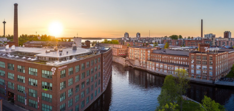 Drone image of Tampere