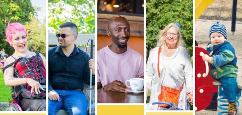 Kuvakooste erilaisista tamperelaisista.