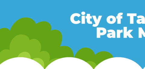 The picture shows a crocodile wearing sunglasses and the text &quot;City of Tampere&#039;s park meals&quot;.&quot;