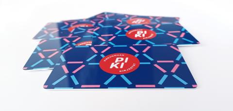 PIKI library cards stacked on the table. 