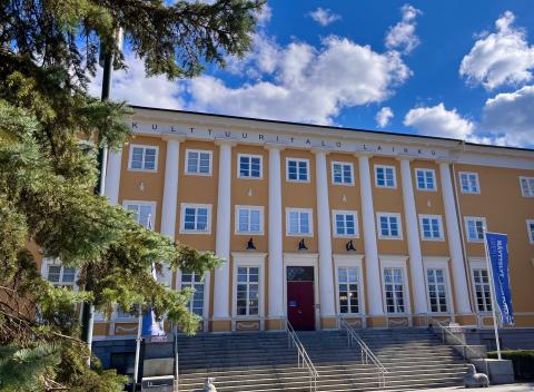 Culture House laikku basking in the spring sunshine.