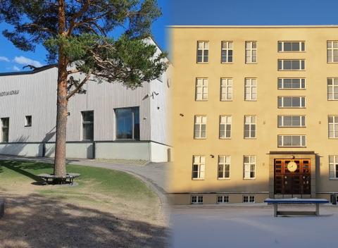 Hatanpään koulun neljä rakennusta