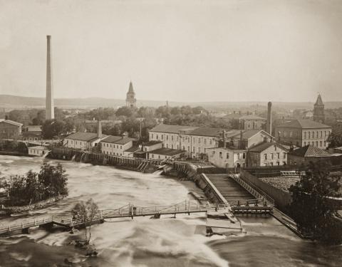 Frenckellin paperitehdas vuonna 1880.
