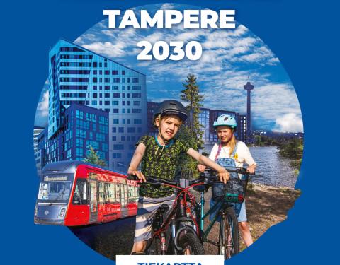 Hiilineutraali Tampere 2030 -tiekartan kansi. 