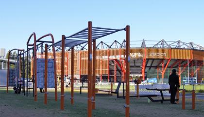Kauppi outdoor gym equipment.
