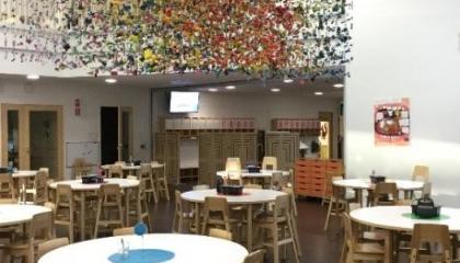 Canteen of the Kalkunvuori daycare centre and school.