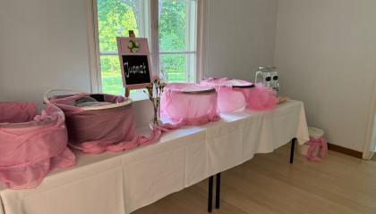 Buffetpöytä häissä.