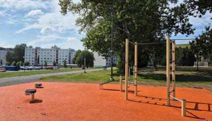 Pellervonpuiston ulkokuntosali.