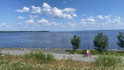 Santalahden rantapuistoa.