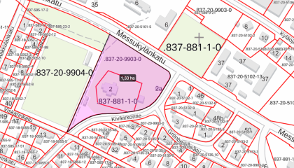 Ilotulitekieltoalue Messukylän vanhan kirkon alueella. 