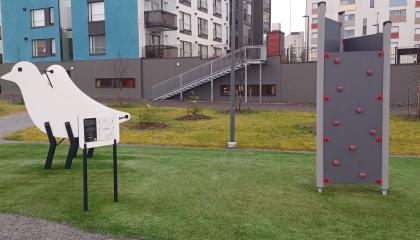 Latsarus Park outdoor gym equipment.
