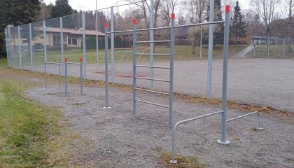 Lukonmäki outdoor gym equipment.