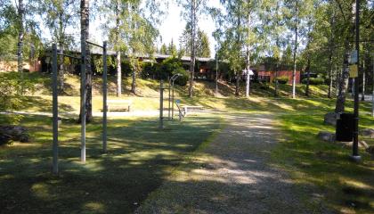 Maijalankangas outdoor gym equipment.