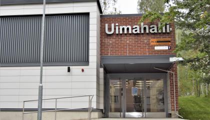 Tampereen uintikeskus, sisäänkäynti