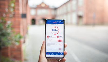 Tampere.Finland-sovelluksen näyttö, jossa näkyy hiilijalanjälkilaskuri.