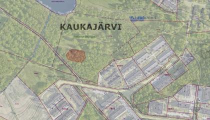 Kaukajärven koirapuisto kartalla.