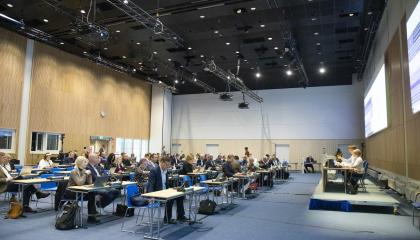 Valtuuston kokous Tampere-talossa.