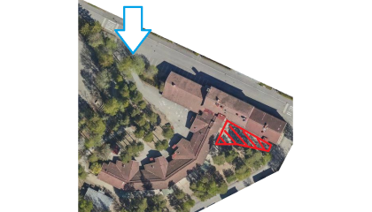 Raholan koulutalon pihakartta