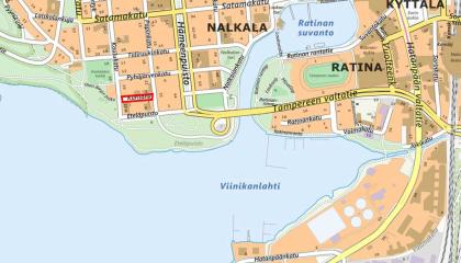 Kurilankadun sijainti kartalla.