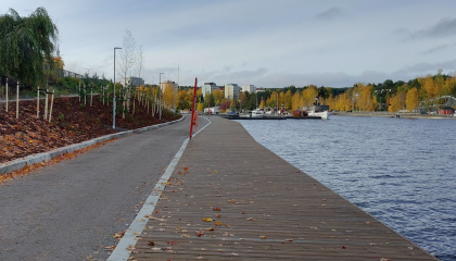 Näkymä uudesta maisemareisitä Särkänniemen suuntaan. 