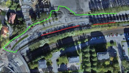 Paasikivenkadun kiertoreitti Onkiniemessä kartalla