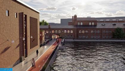 Havainnekuva Valssipadonraitista ylhäältä Frenckellin suuntaan.