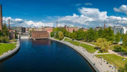 Maisema Tammerkoskesta.