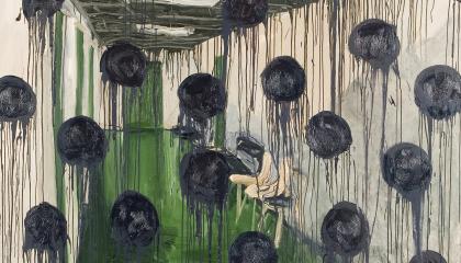 Detalji Heikki Marilan teoksesta Tyäkkäri.