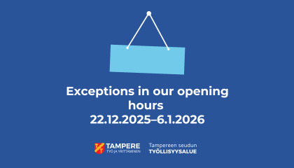 The image shows a door sign. The text reads: There are exceptions to our opening hours from December 22, 2025, to January 6, 2026.