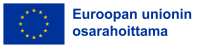 Logo, jossa EU:n lippu ja teksti "Euroopan unionin osarahoittama".