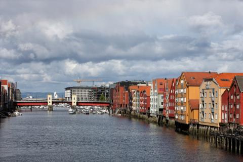 Kuva Trondheimin kaupungista