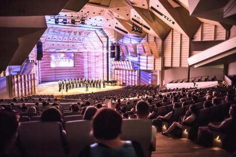 Tampere-talossa on meneillään konsettitilaisuus.