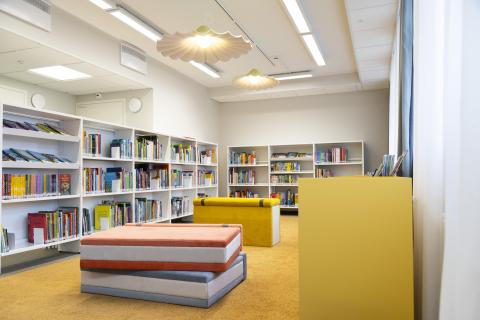 Photo from the children's book section of the Nekala library.