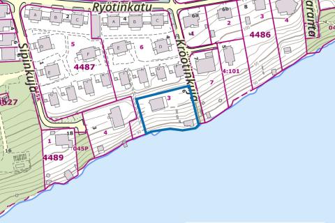 Asemakaavan nro 8983 rajaus virastokartalla